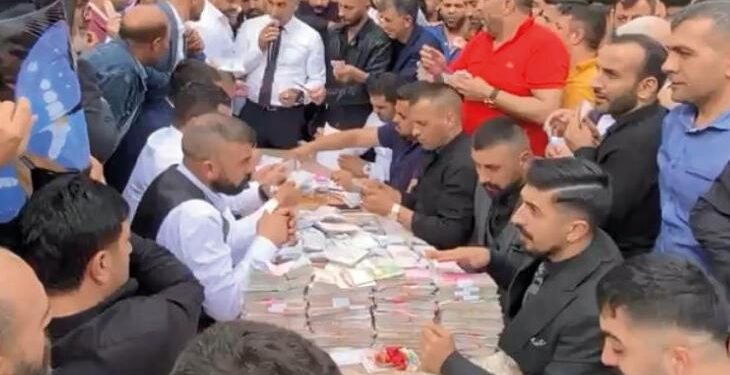 Banka değil, aşiret düğünü, 11 milyon 500 bin TL para toplandı