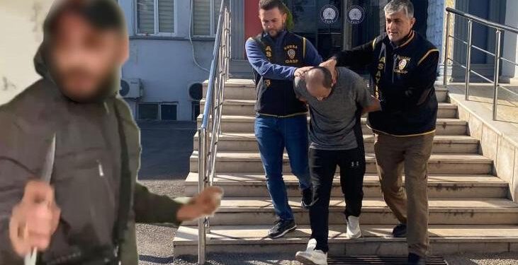 Bıçak çekip kaçan hırsız kısa sürede yakalanıp, tutuklandı