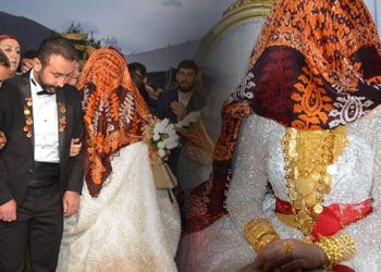 Hakkari’de aşiret düğününde izdiham