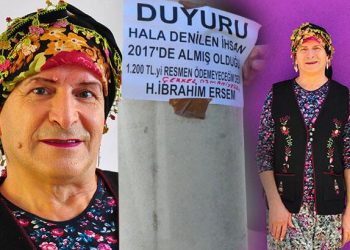 ‘İhsan Hala’ya afişli borç tepkisi